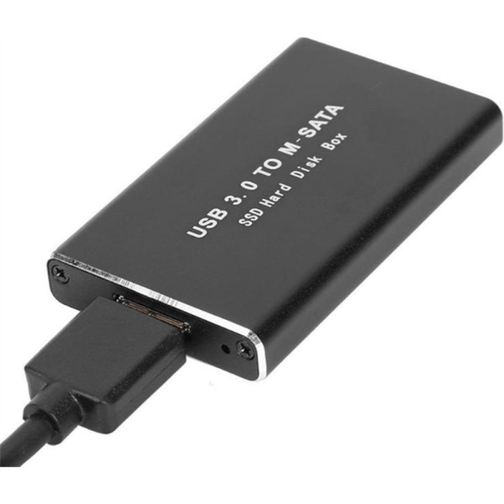 Sagrado Msata USB 3.0 SSD Muhafaza Harici Sabit Disk Kutusu Saklama Kutusu Adaptörü Için 30X50MM 30X30MM Msata SSD (Yurt Dışından) - Siyah HDD Kutuları Fiyatı