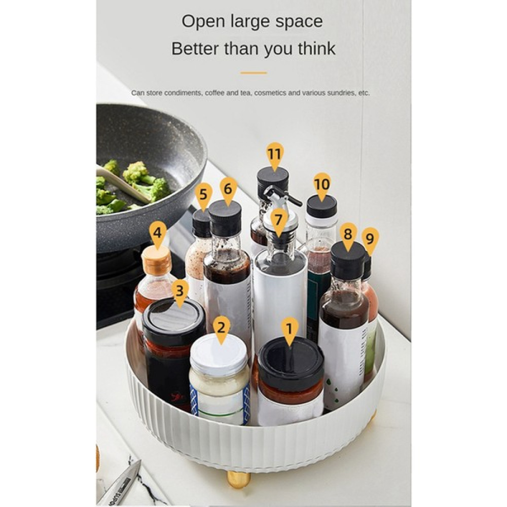 Sagrado Mutfak Depolama Dönen Raf Baharat Rafı Baharat Kutusu Turuncu (Yurt Dışından) - Beyaz - Kitchen Racks & Shelves Duvar Rafı Fiyatı