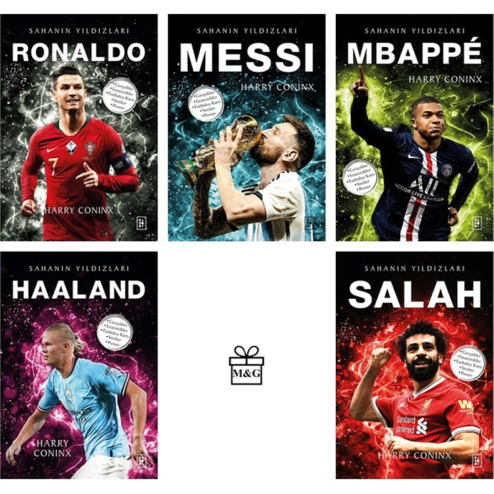Sahanın Yıldızları Ronaldo - Messi - Mbappe - Haaland - Salah Okul Öncesi Eğitici & Öğretici Kitaplar Fiyatı