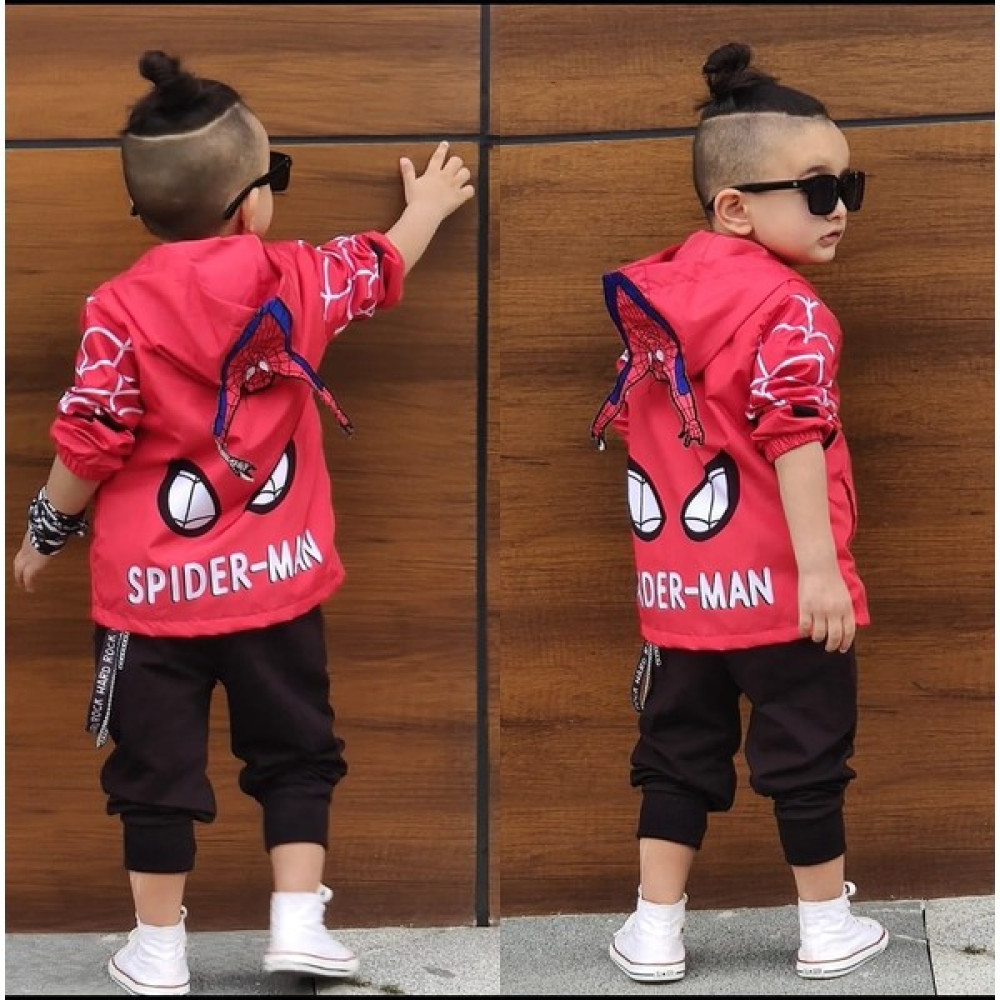 Sahil Collection Spiderman (Örümcek Adam) Erkek Çocuk Trenç Erkek Çocuk Yağmurluk Fiyatı