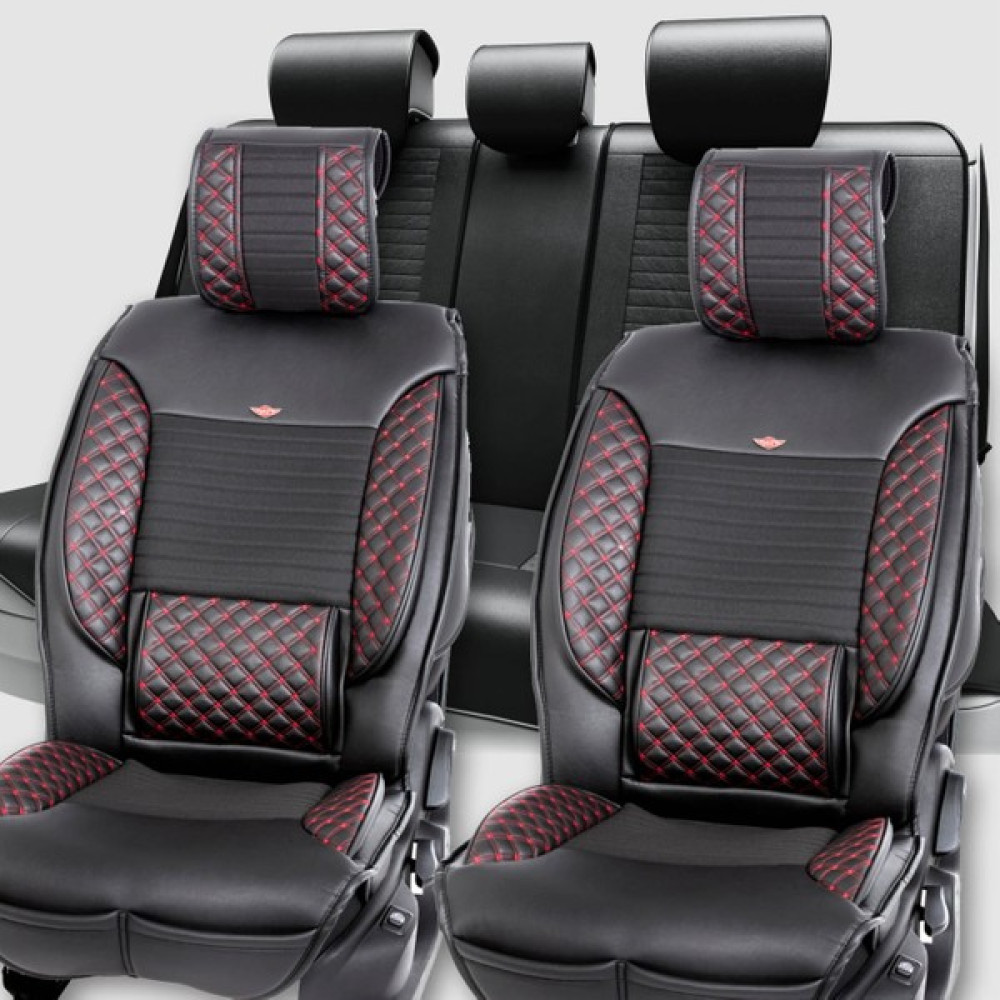 Şahinler Kuruyemiş fiat Siena Uyumlu Lüks Deri Oto Koltuk Kılıfı Ön Arka Takım Set Elite Serisi Siyah Kırmızı - Siyah - Kırmızı Oto Boyaları Fiyatı