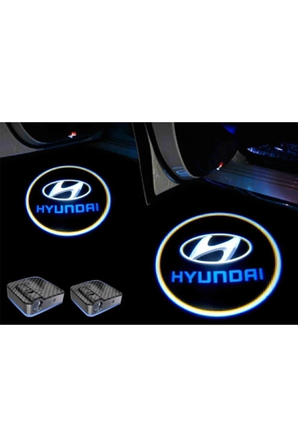 SAHLAN Hyundai Araçlarına Kapı Altı Led Logo Mesafe Sensörlü Yeni Nesil" Oto Aydınlatma Fiyatı