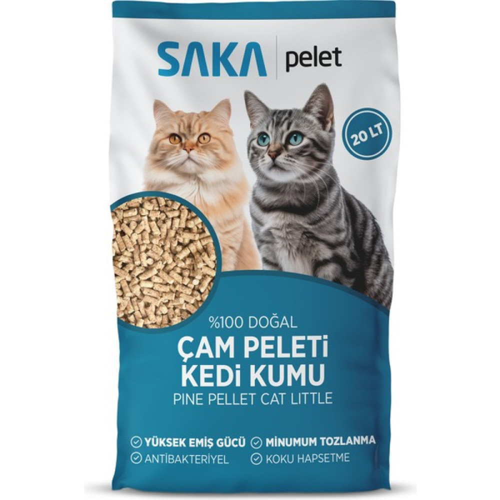 Saka Pelet Çam Peleti %100 Organik Kedi Kumu 20 lt 6mm Evcil Hayvan Ürünleri Fiyatı