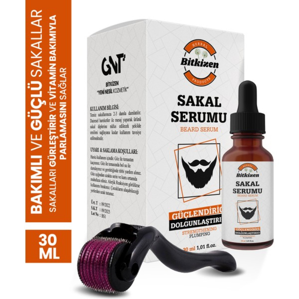 Sakal Serumu 30 ml + Dermaroller Set Cilt ve Yüz Bakımı Fiyatı