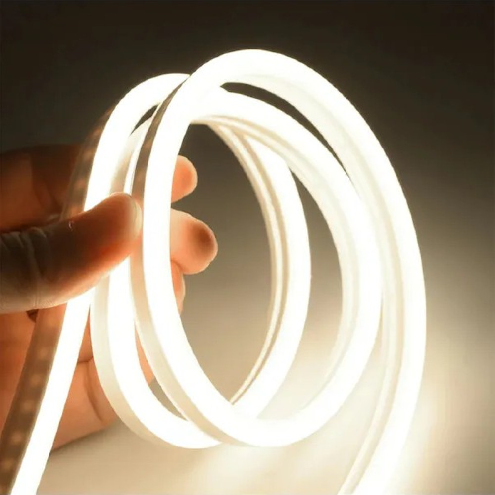 Sakin Enerji Neon Şerit LED 220 Volt Esnek Silikonlu Aydınlatma + Fiş Dahil - 1 m - Amber Led Aydınlatmalar Fiyatı