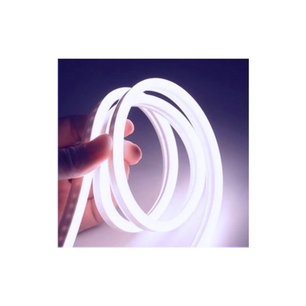 Sakin Enerji Neon Şerit LED 220 Volt Esnek Silikonlu Aydınlatma + Fiş Dahil - 1 m - Beyaz Led Aydınlatmalar Fiyatı