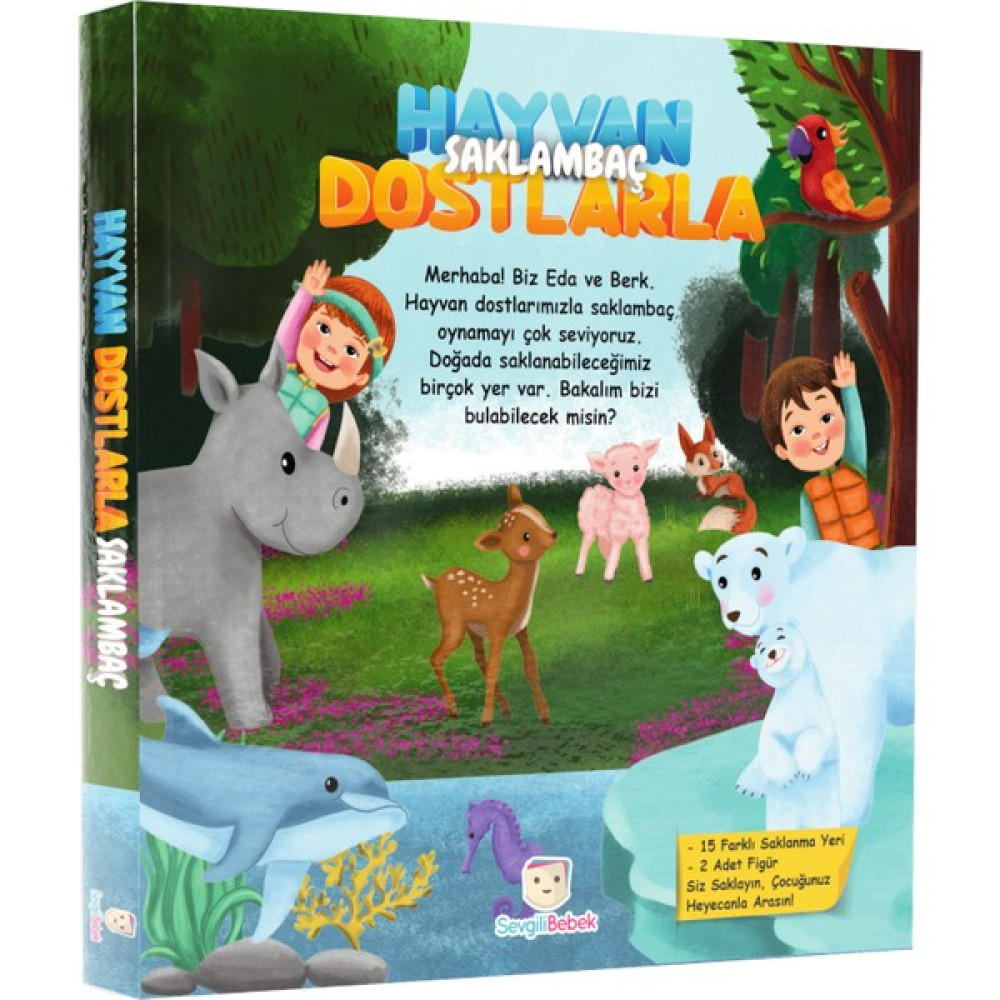 Saklambaç Kitabı - Hayvan Dostlarla Okul Öncesi Eğitici & Öğretici Kitaplar Fiyatı