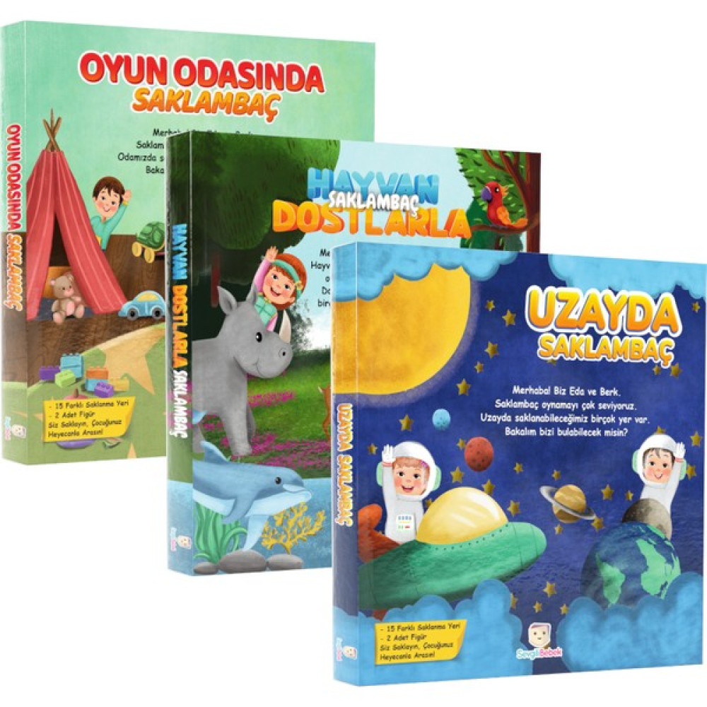 Saklambaç Kitabı Seti (3 Kitap) Okul Öncesi Eğitici & Öğretici Kitaplar Fiyatı