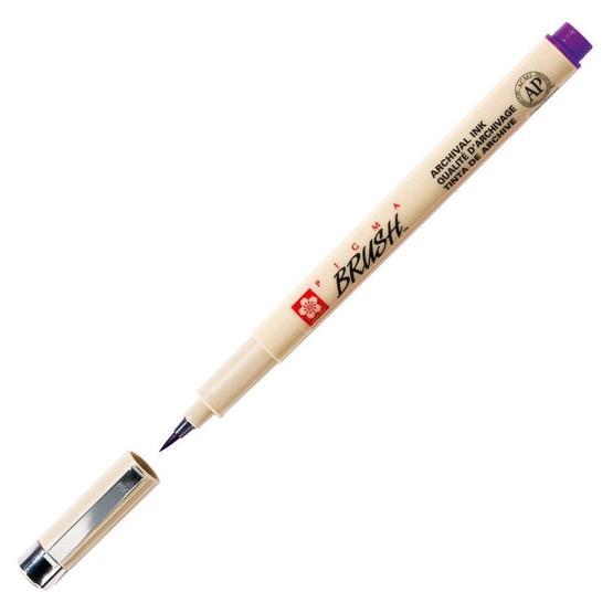 Sakura 24 Purple Pigma Brush Fırça Uçlu Kalem