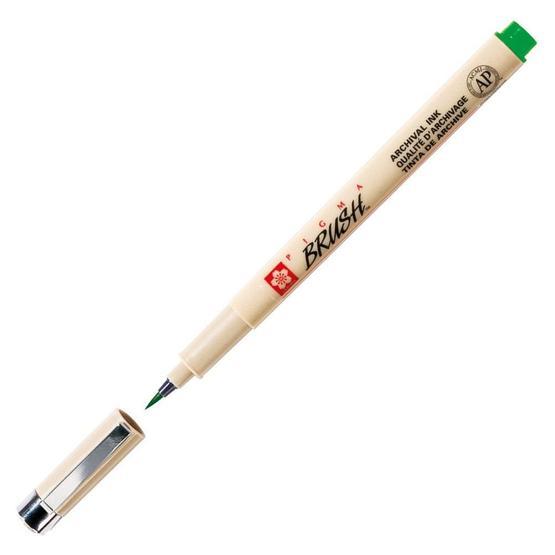 Sakura Pigma Brush Yeşil Fırça Uçlu Kalem