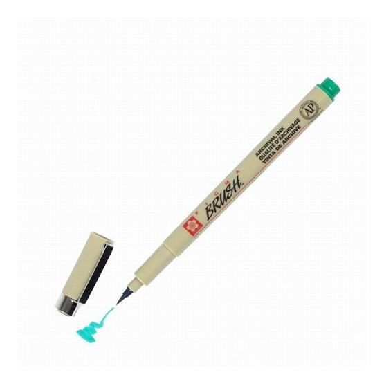 Sakura Pigma Brush Yeşil Fırça Uçlu Kalem