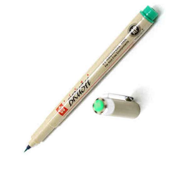 Sakura Pigma Brush Yeşil Fırça Uçlu Kalem