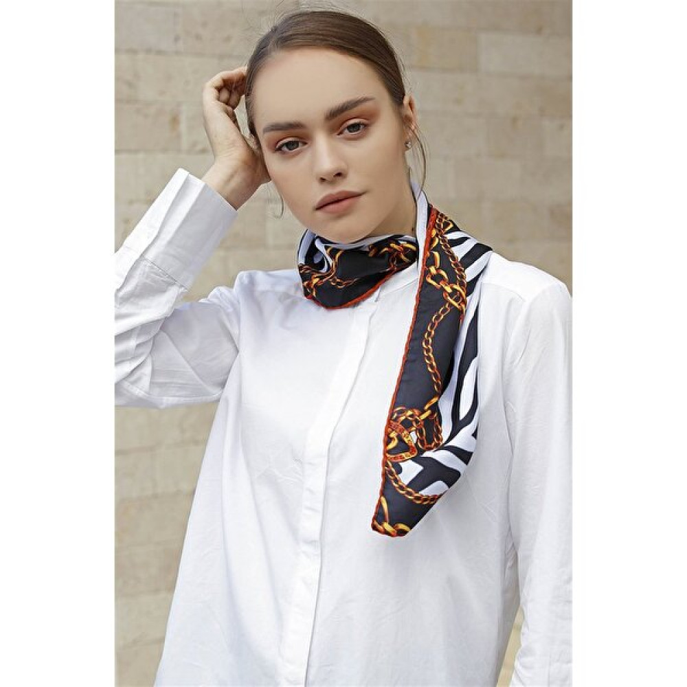 Şal Evi Kadın Fular Bandana lik Renkli Twill Eşarp Şal Zebra Şal / Fular & Eşarp Fiyatı