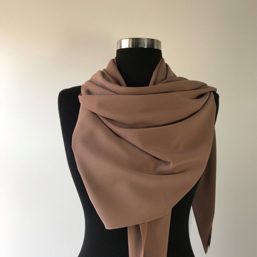 Şal İpek Medine Ipeği 110X110 Camel Eşarp Eşarp Fiyatı