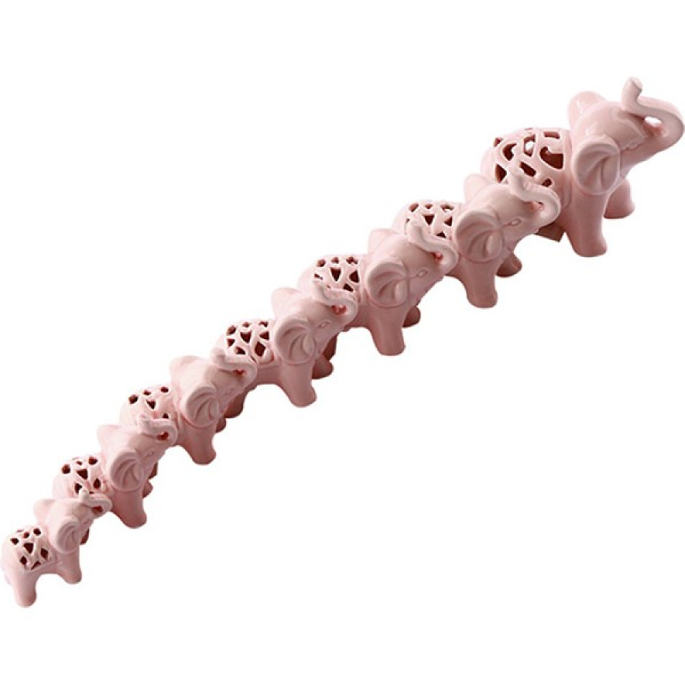 Salamon 7'li Porselen Fil Biblo Takımı - Pembe Biblo Fiyatı