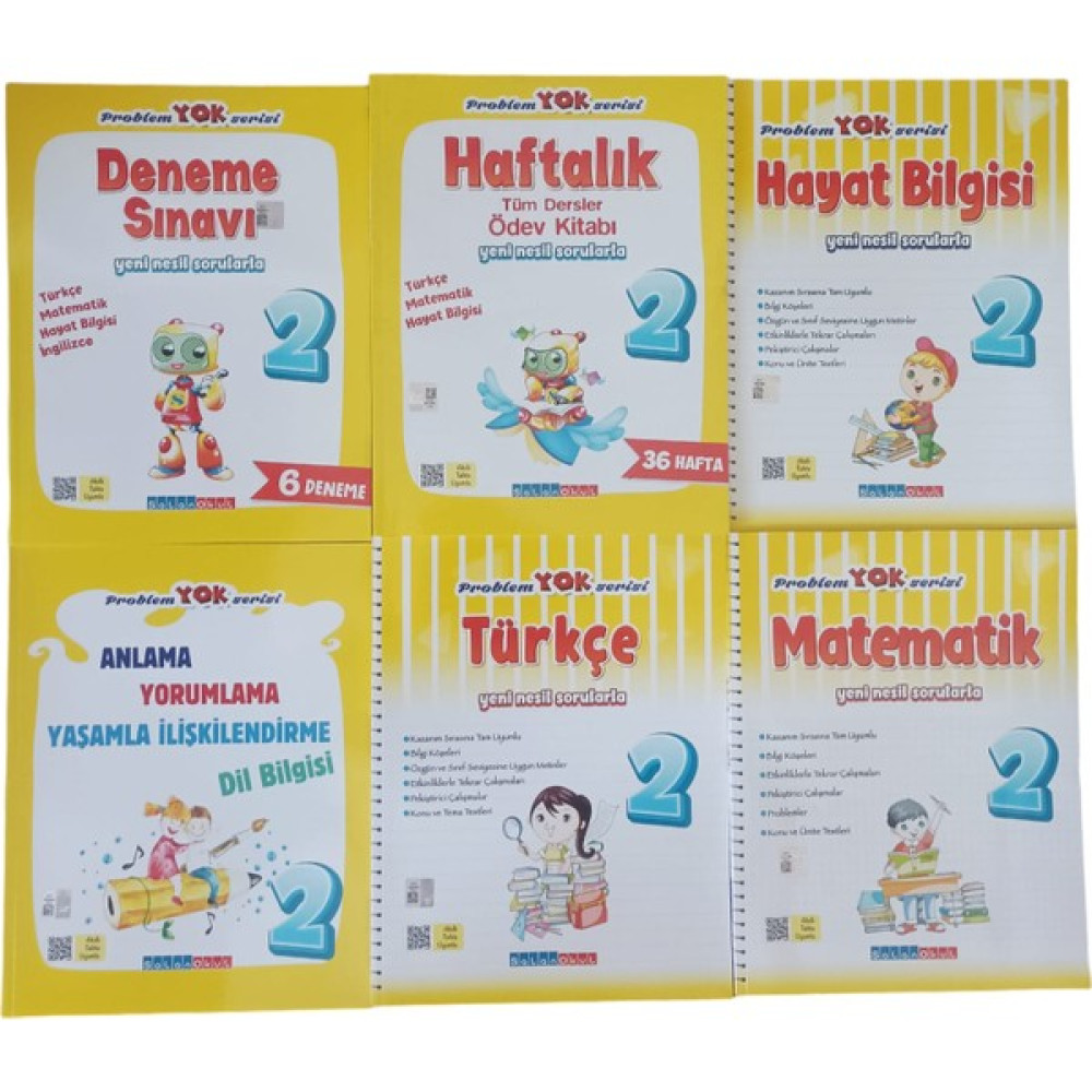 Salan Yayınları 2.Sınıf Türkçe Soru Bankası - Matematik Soru Bankası- Hayat Bilgisi Soru Bankası 6'lı Set Kaynak Kitapları Fiyatı