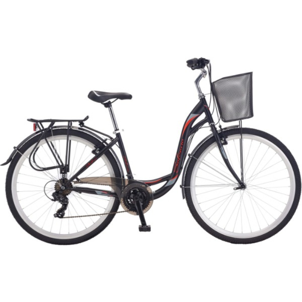Salcano Bodrum - 26"jant - - Vr - 16"- Siyah/kırmızı-Gri Şehir & Gezi Bisikletleri Fiyatı