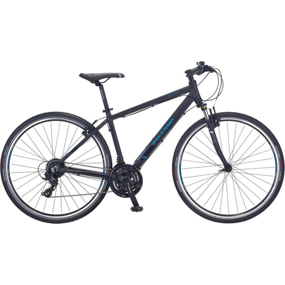 Salcano City Life 24S V 28 Jant Full Shimano 24 Vites - 18" Şehir ve Gezi Bisikleti Siyah Beyaz Şehir & Gezi Bisikletleri Fiyatı