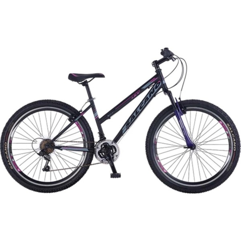 Salcano Lıly 24 Lady V 13" Mat Siyah Mor Gri Çocuk Bisikletleri Fiyatı
