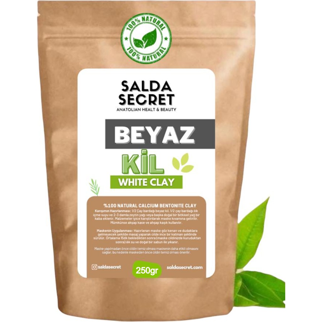 Salda Secret Beyaz Kil Doğal Yüz Maskesi 250 gr Toz - Kil Maskesi - Indian Healing Clay Maskeler Fiyatı