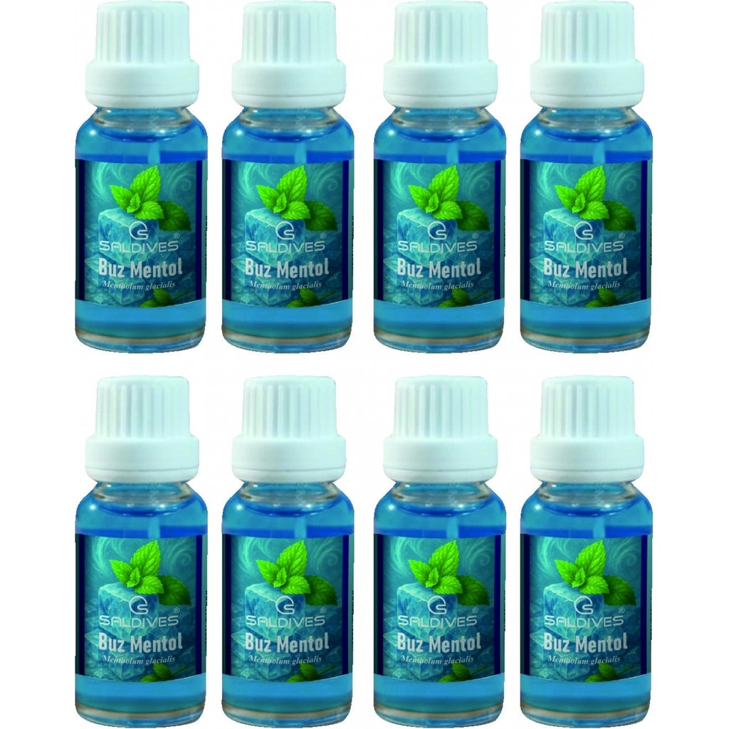 Saldives Buz Mentol 20 ml 8 Adet - Turkuaz Diğer Fiyatı