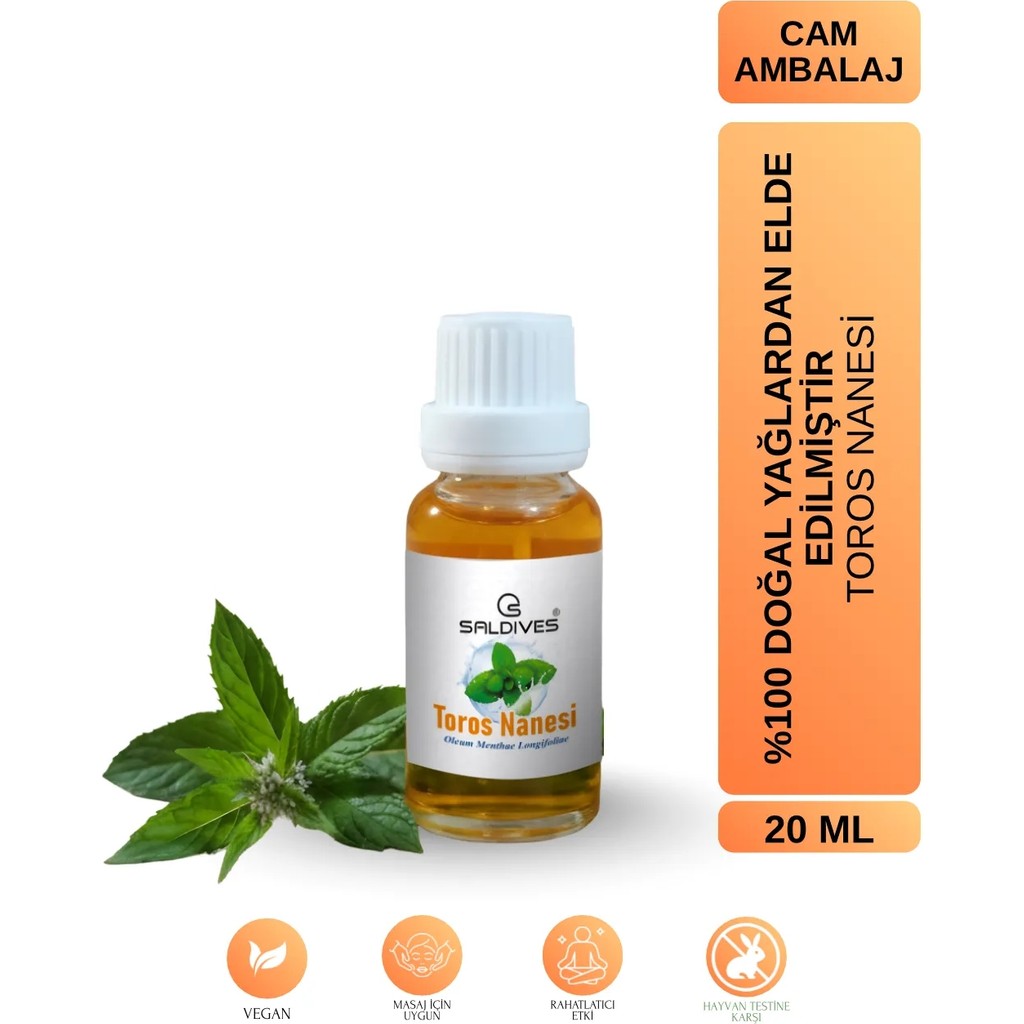 Saldives Toros Nanesi 20 ml • Bitkisel Yağ • Aromatik Bakım Yağı • Günlük Kullanım - Turuncu Diğer Fiyatı