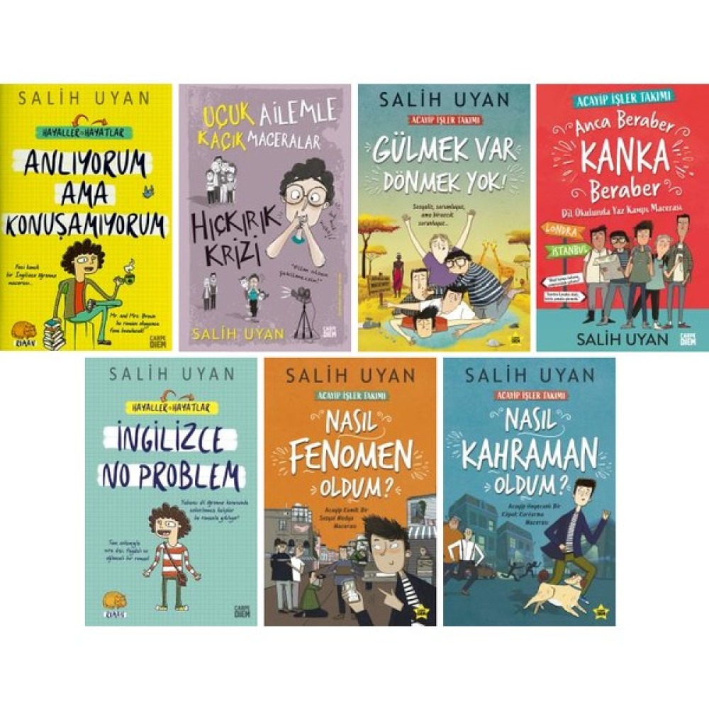 Salih Uyan 7 Kitap Set / Anlıyorum Ama Konuşamıyorum - Hıçkırık Krizi - Gülmek Var Dönmek Yok - Nasıl Fenomen Oldum - Nasıl Kahraman Oldum Diğer Fiyatı