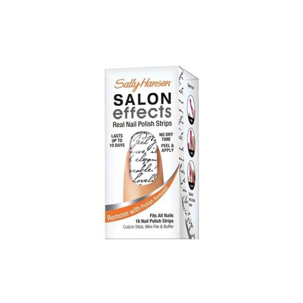 Sally Hansen Salon Effects - Gerçek Ojeden Yapılan Desenli Tırnak Bantları - Love Letter 4408-49 Tırnak Bakımı Fiyatı