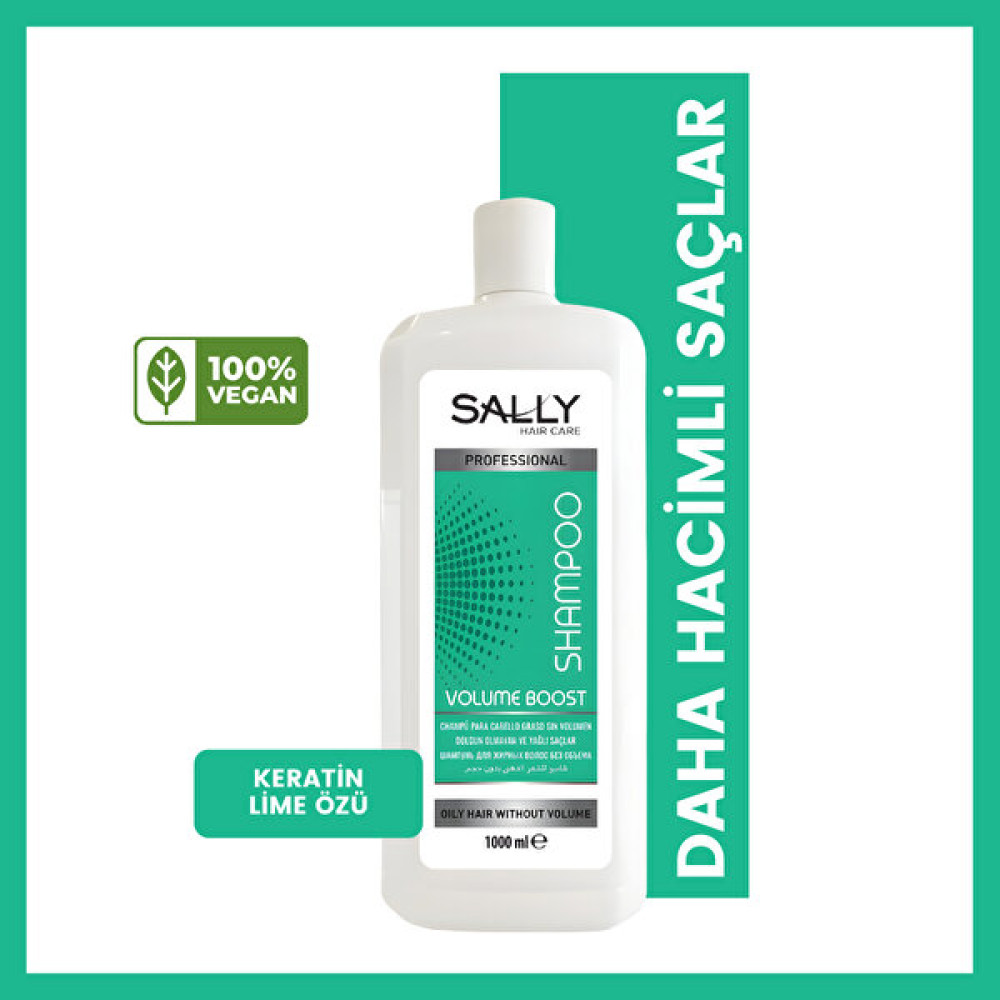 Sally Yağlı Saçlar İçin Hacim Arttırıcı - Dolgunlaştırıcı - Volume Boost Keratin Şampuan - 1000 ml Şampuan ve Saç Kremi Fiyatı