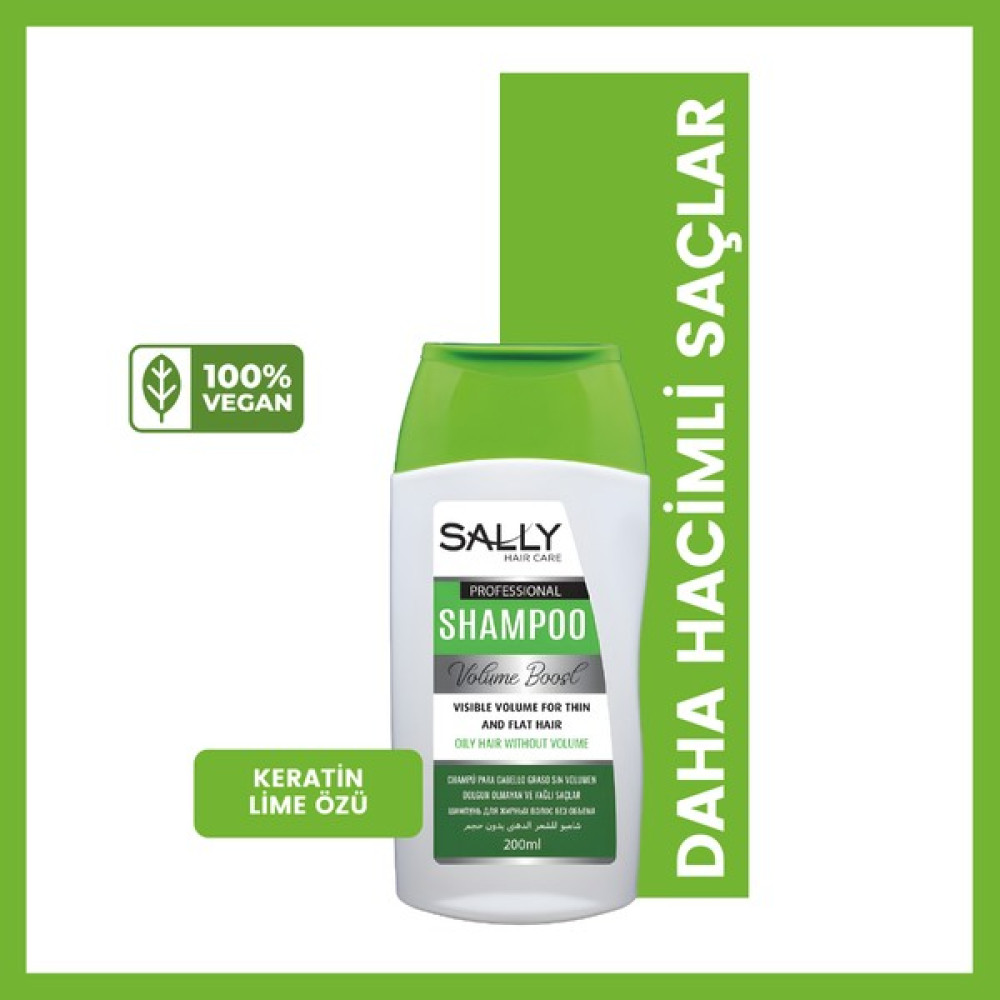Sally Yağlı Saçlar İçin Hacim Arttırıcı - Dolgunlaştırıcı - Volume Boost Keratin Şampuan - 200ml Şampuan ve Saç Kremi Fiyatı