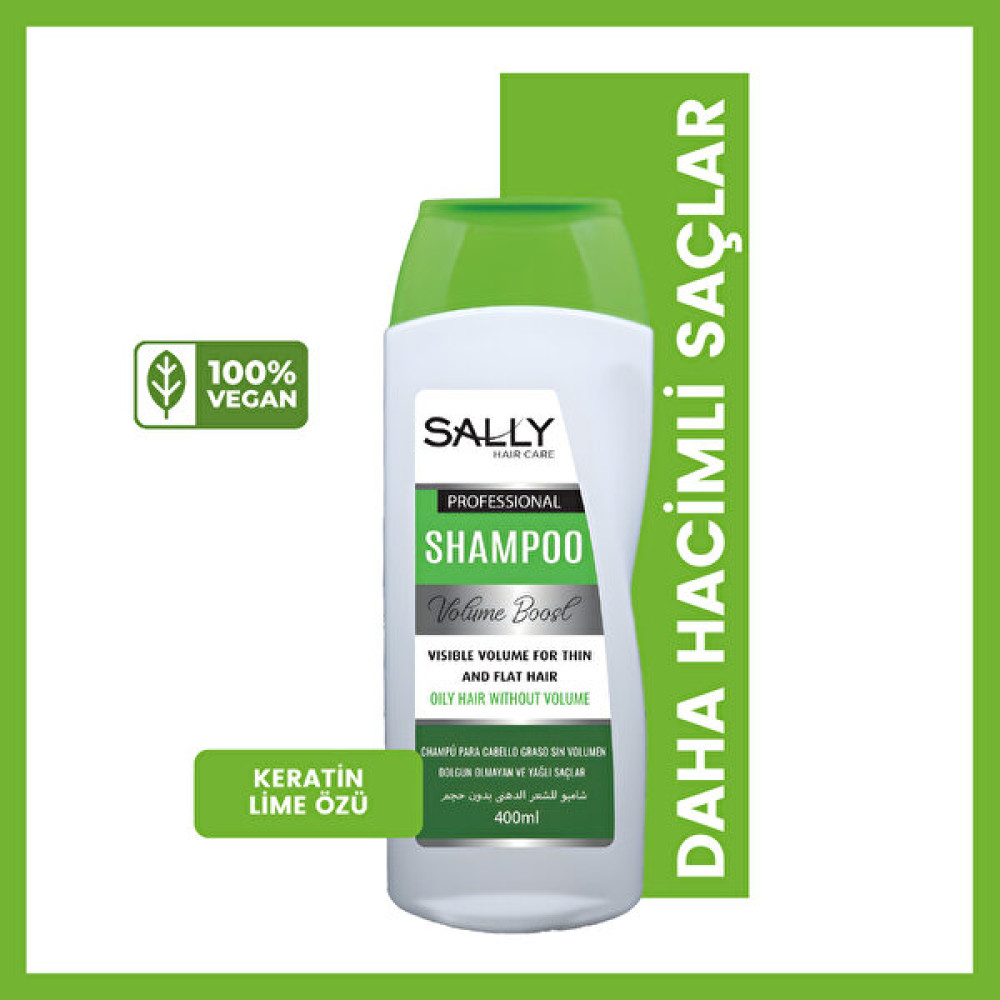 Sally Yağlı Saçlar İçin Hacim Arttırıcı - Dolgunlaştırıcı - Volume Boost Keratin Şampuan - 400ml Şampuan ve Saç Kremi Fiyatı