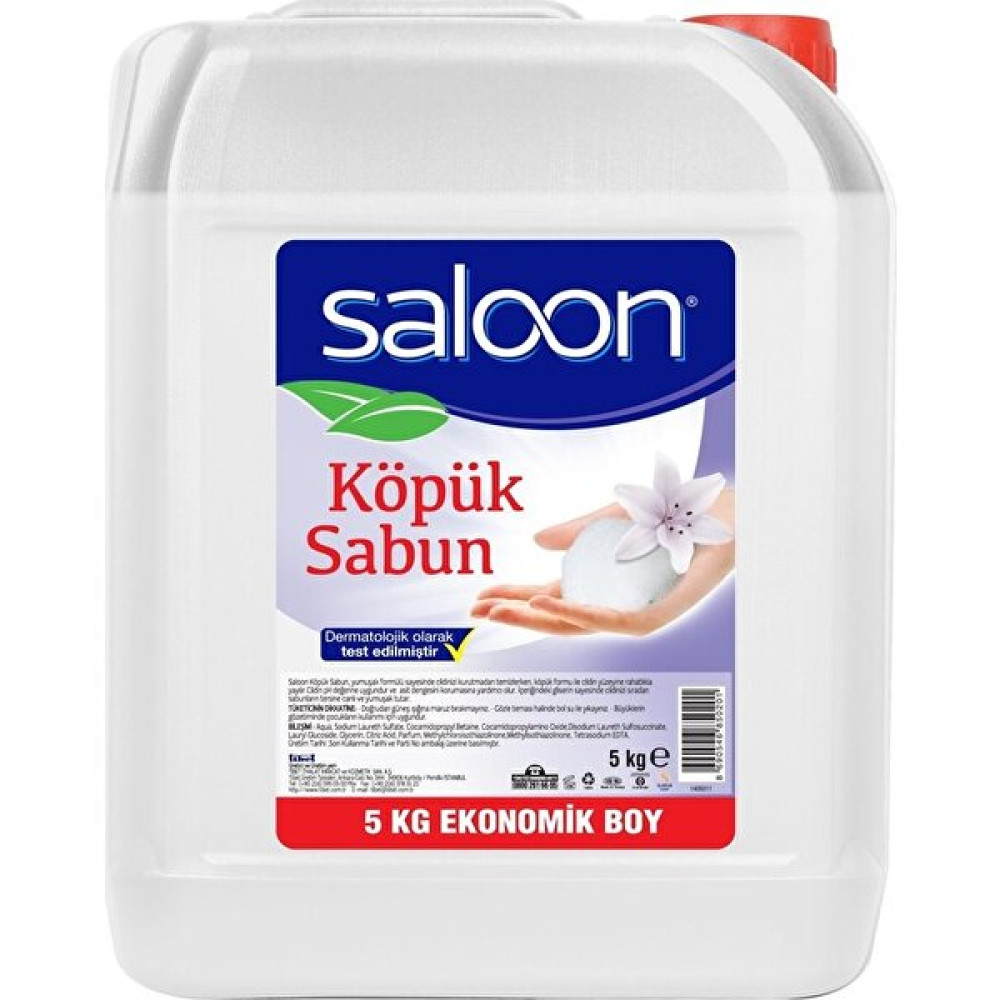 Saloon Köpük Sabun Şeffaf Floral 5l Sabunlar Fiyatı