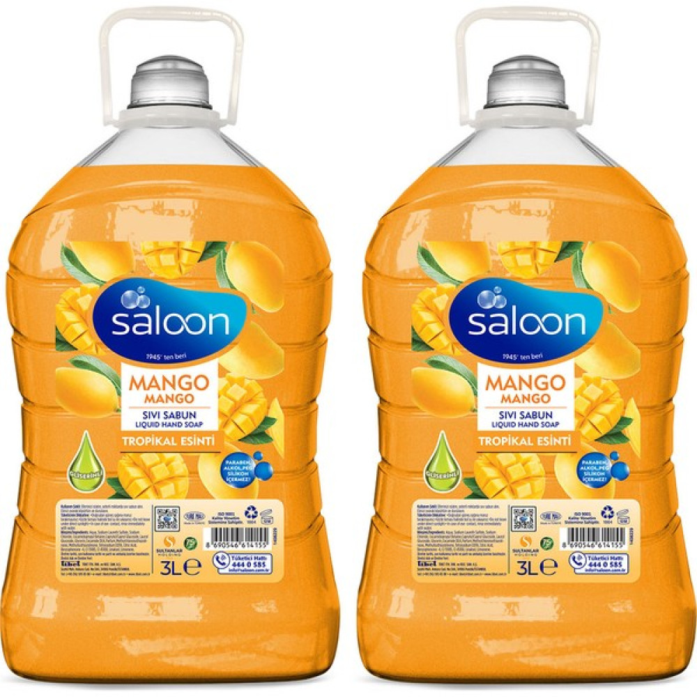 Saloon Sıvı Sabun Taze Mango 3 lt 2'li El Bakımı Fiyatı