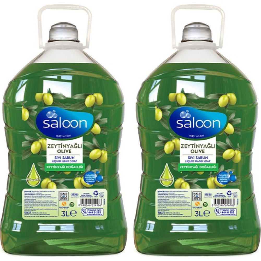 Saloon Sıvı Sabun Zeytinyağlı 3 L 2'li El Bakımı Fiyatı