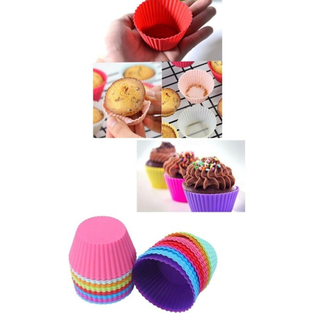 Salsepete Muffin Silikon Kek Kalıbı 6 Lı - Renkli Kek Kalıpları Fiyatı