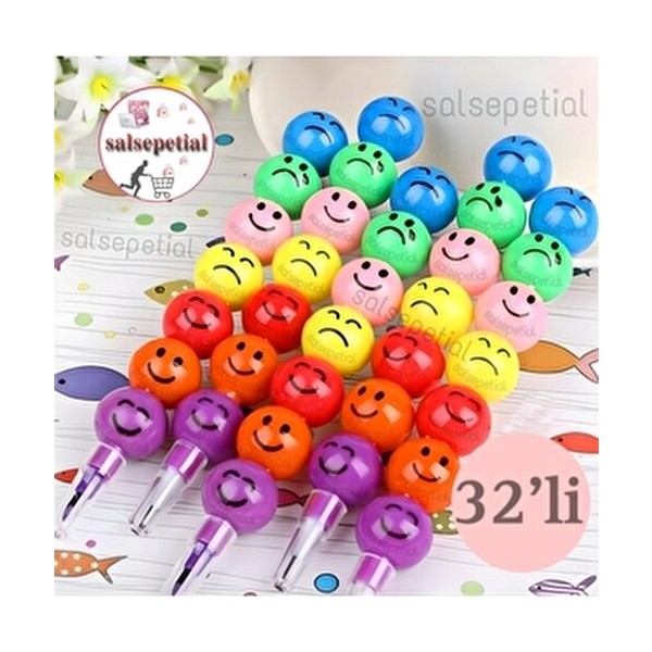 Salsepetial 32'li Emoji Yumurtlayan Kurşun Kalem Hediyelik Oyuncak Doğum Günü Karne Günü Hediyelik 32 Adet - Çok Renkli Anne Bebek Oyuncak Fiyatı