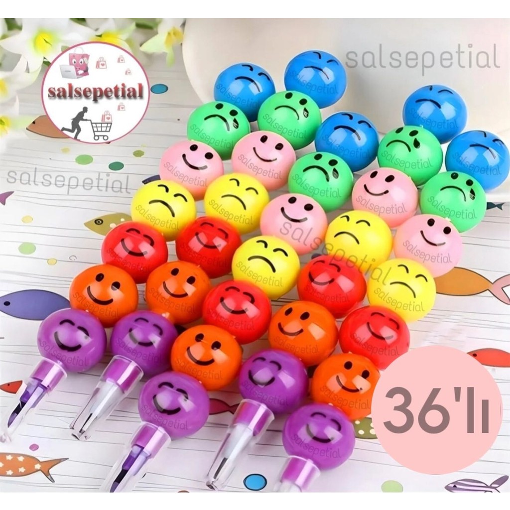 Salsepetial 36'lı Emoji Yumurtlayan Kurşun Kalem Hediyelik Oyuncak Doğum Günü Karne Günü Hediyelik 36 Adet Anne Bebek Oyuncak Fiyatı