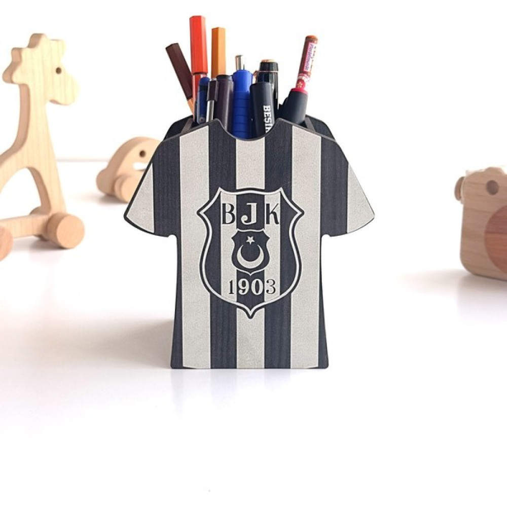 Saltan Art Beşiktaş Kişiye Özel Forma Tasarımlı Kalemlik, Beşiktaş Kalem Kutusu Kalemlik Fiyatı