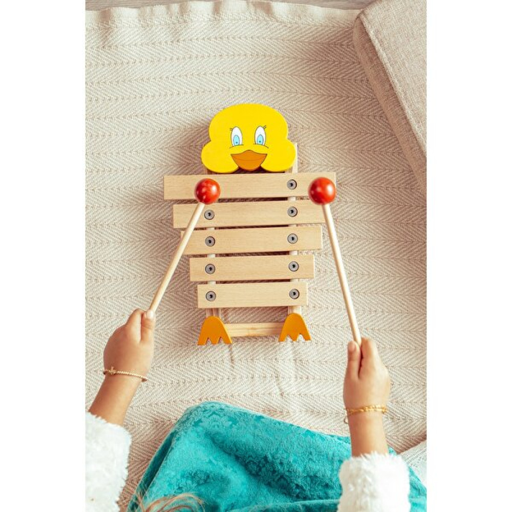 Saltan Art Eğitici Ahşap Ksilofon Renkli Doğal Masif Ahşap 5 Notalı Tweety Modelli Ksilofon Çocuk Oyuncağı - Sarı Bebek Oyuncakları Fiyatı