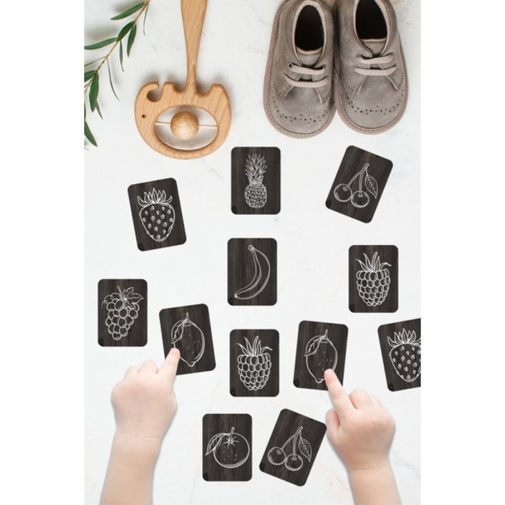 Saltan Art Meyveleri Öğreniyorum Ahşap Eşleştirme Kartları Hafıza Oyunu Zeka Kartları Ahşap Eğitici Puzzle Oyuncak - Siyah Bebek Oyuncakları Fiyatı