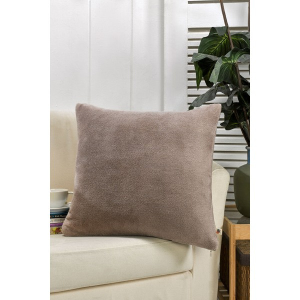 Salvia Dione | 45X45 cm | Gül Kurusu | Yumuşak | Raşel | Kırlent Kılıfı | Locca - 45 x 45 cm Kırlent / Mobilya Yastığı Fiyatı