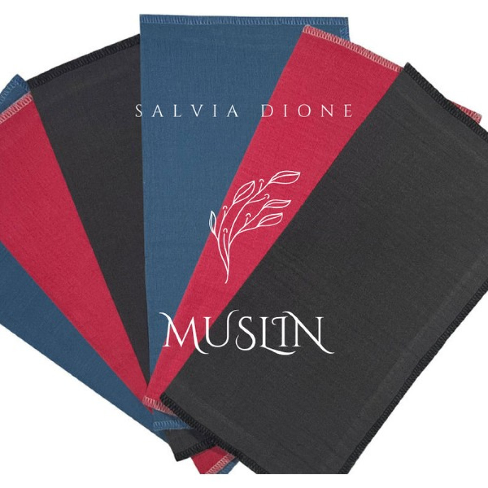 Salvia Dione 6'lı Müslin Bebek Ağız Mendili Anne Bebek Emzirme Mama Salya Tükürük Ağız Silme Beslenme Bezi Mendil - 25 x 25 cm - Sky Mama Önlüğü Fiyatı