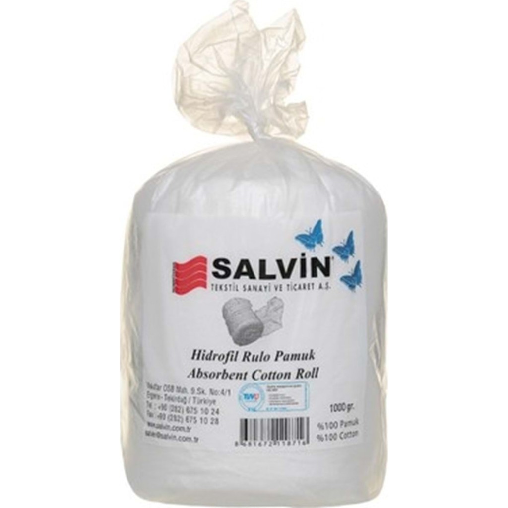 Salvin Hidrofil Pamuk 1000 gr Makyaj Temizleyicileri Fiyatı