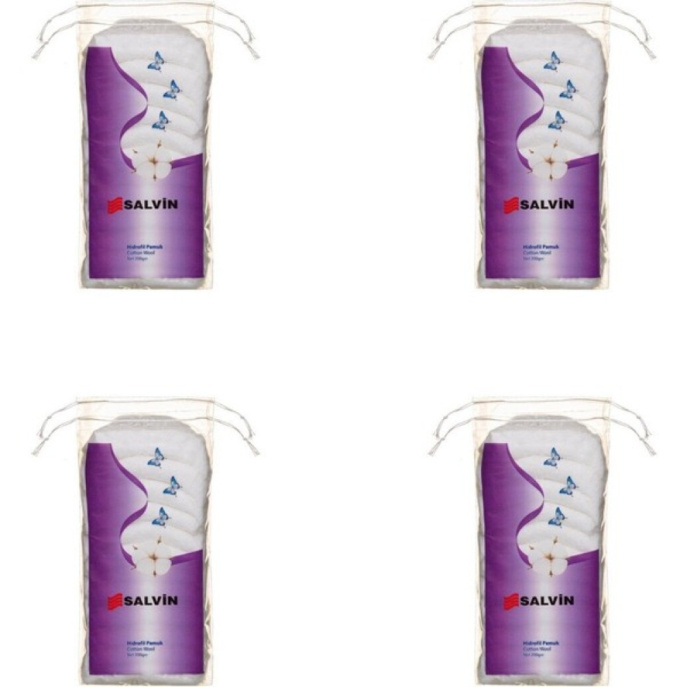 Salvin Hidrofil Zigzag Pamuk 200GR x 4 Adet Makyaj Temizleyicileri Fiyatı