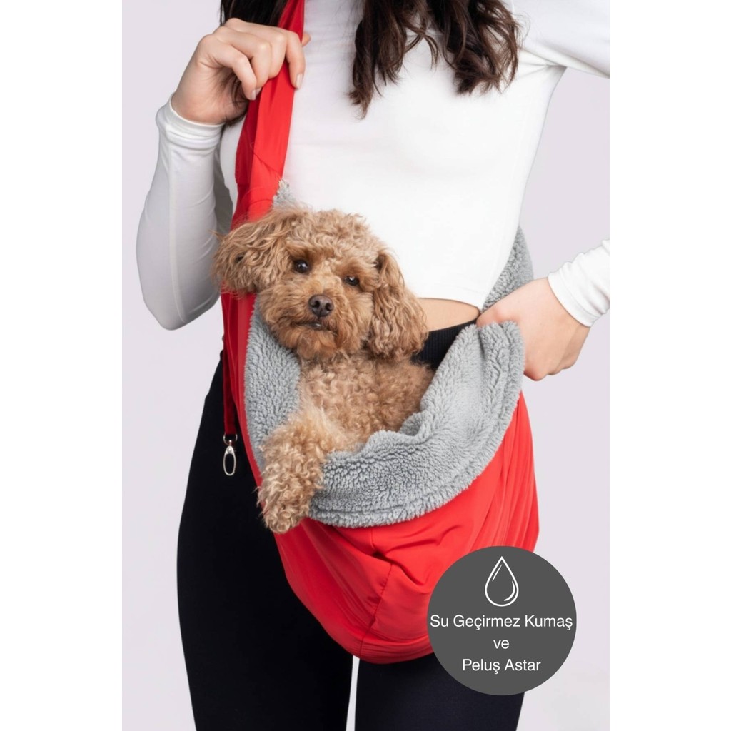 Salya Store Kırmızı Renk Peluş Astarı ile 0-8kg Kapasiteli Köpek Ana Kucağı Taşıma Çantası Anne Bebek Oyuncak Fiyatı