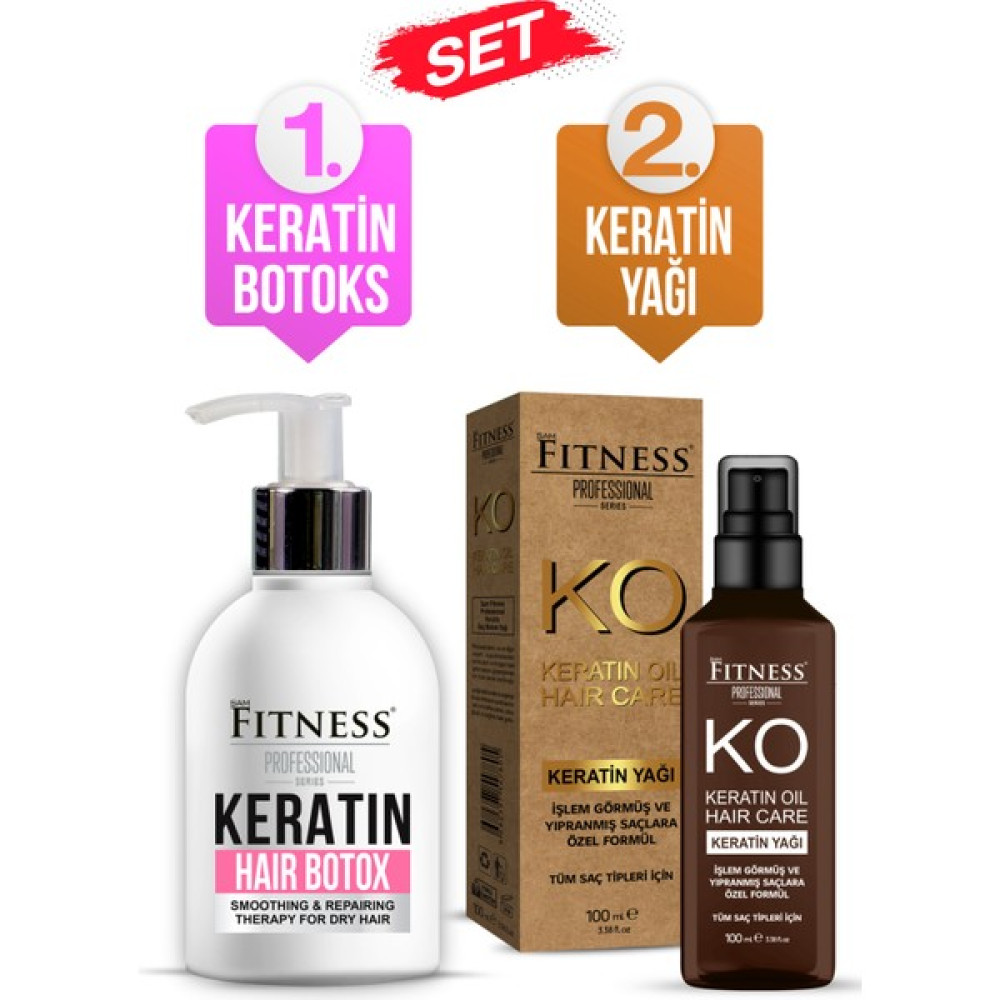 Sam Fitness Professional Onarıcı Yıpranmış Kuru Saç Botoksu Hair Botox 250 ml + Keratin Yağı 100 ml Saç Bakım Maskeleri & Serumlar & Spreyler Fiyatı