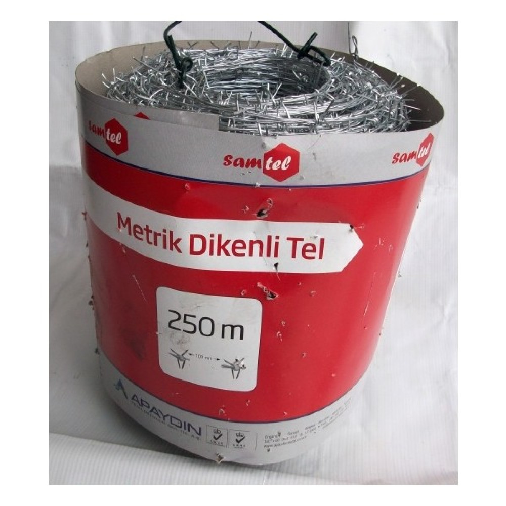 Sam Tel Samtel Dikenli Galvenizli Bahçe Teli 1,25X1,25MM 250 Metre Bahçe Çiti Fiyatı