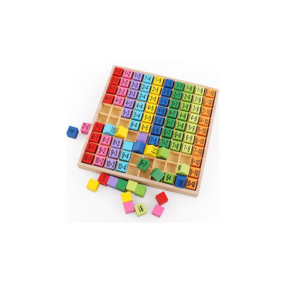 Sam Toys Ahşap Çarpım Tablosu Renkli Küpler Bebek Oyuncakları Fiyatı