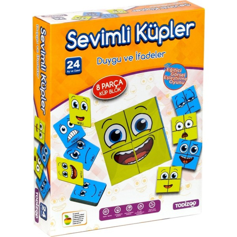 Samatlı Oyuncak 83907 Sevimli Küpler Duygu ve Ifadeler -Samatlı Bebek Oyuncakları Fiyatı