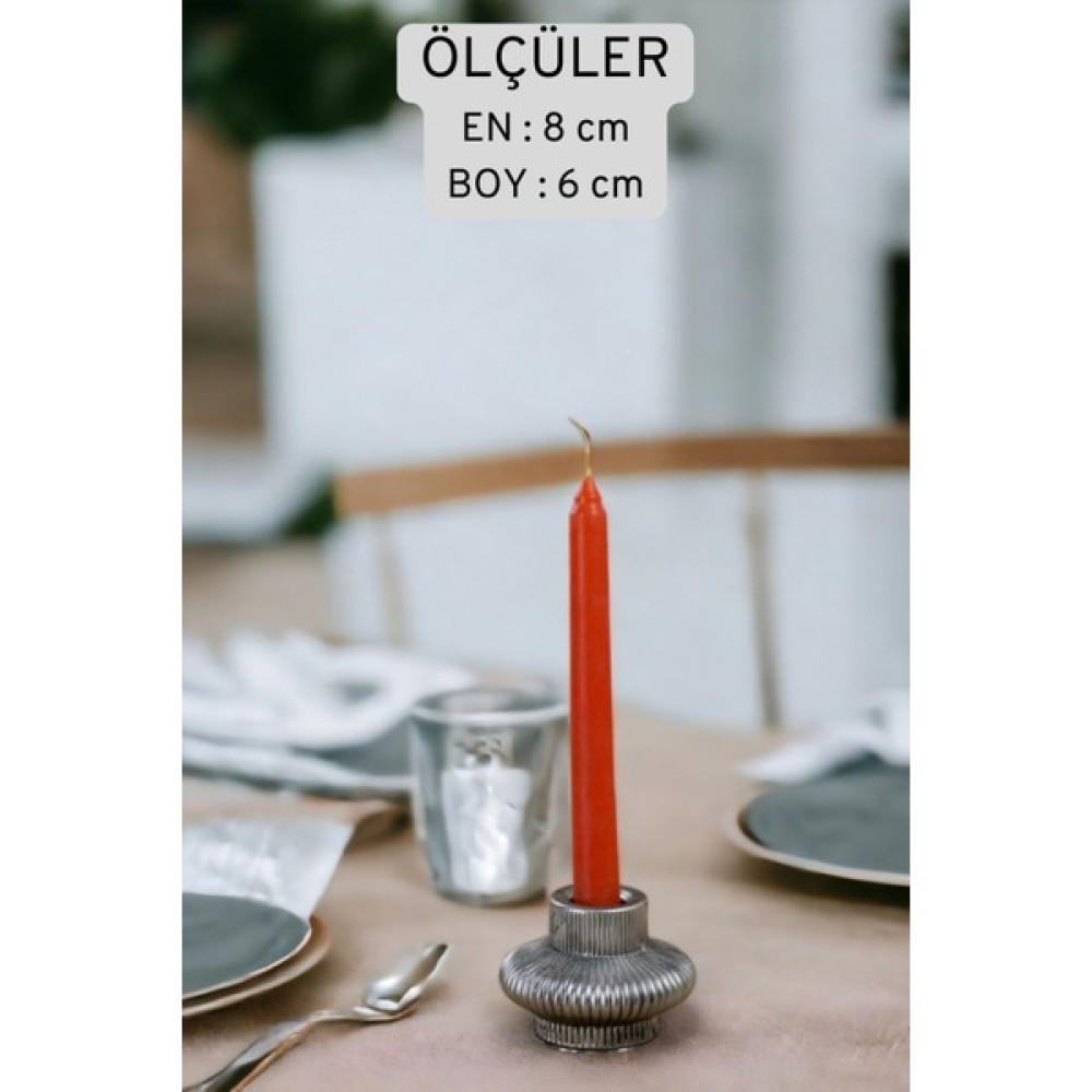 Şamdan Mumluk Dekoratif Mumluk Tealight Mumluk Model 15 Ikili Mumluk - 0 - Gümüş Şamdan Fiyatı